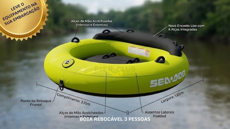 Boia Esportiva Reboc&aacute;vel para 3 Pessoas (Di&aacute;ria)